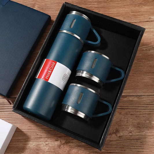 thermos isotherme  500ml Acier inoxydable  avec 2 Tasses Minimalist Vacuum
