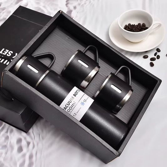 thermos isotherme  500ml Acier inoxydable  avec 2 Tasses Minimalist Vacuum